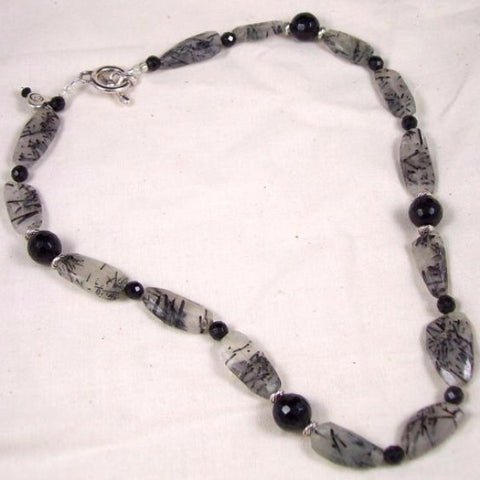 Custom - Tourmalinated Quartz Necklace